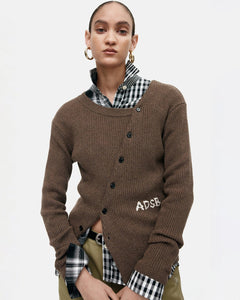 기타 HAND STITCHED BASIC CARDIGAN atb1400w(BROWN)