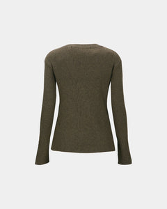 기타 HAND STITCHED BASIC CARDIGAN atb1400w(BROWN)