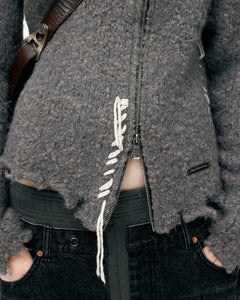 기타 HARLOW DAMAGED KNIT JACKET atb1388w(GREY)