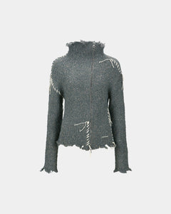 기타 HARLOW DAMAGED KNIT JACKET atb1388w(GREY)