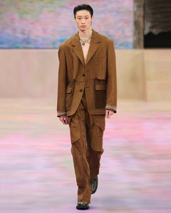 기타 INSIDE OUT BROWN SHEER JACKET awa699u(BROWN)