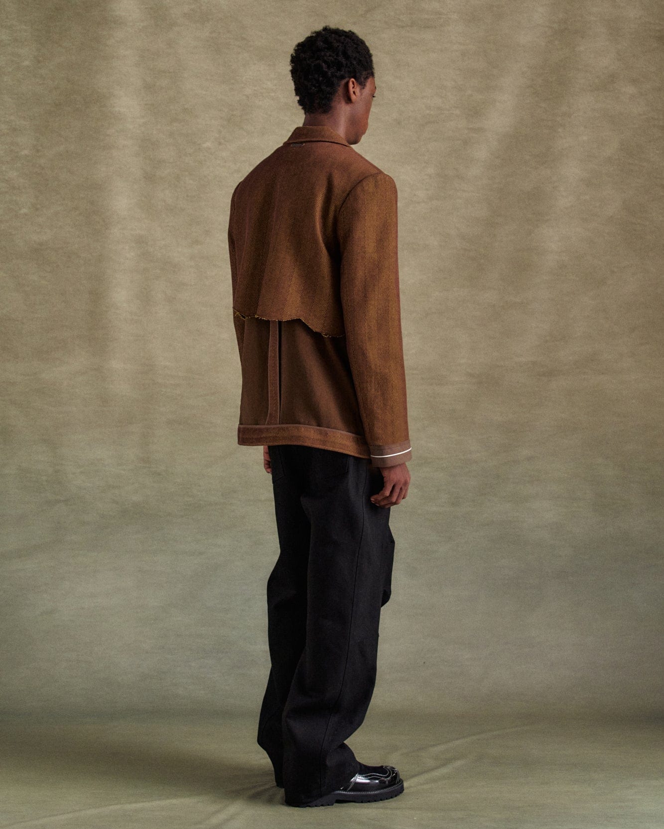기타 INSIDE OUT BROWN SHEER JACKET awa699u(BROWN)