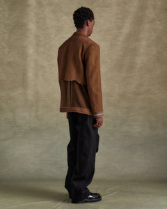 기타 INSIDE OUT BROWN SHEER JACKET awa699u(BROWN)