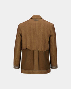 기타 INSIDE OUT BROWN SHEER JACKET awa699u(BROWN)
