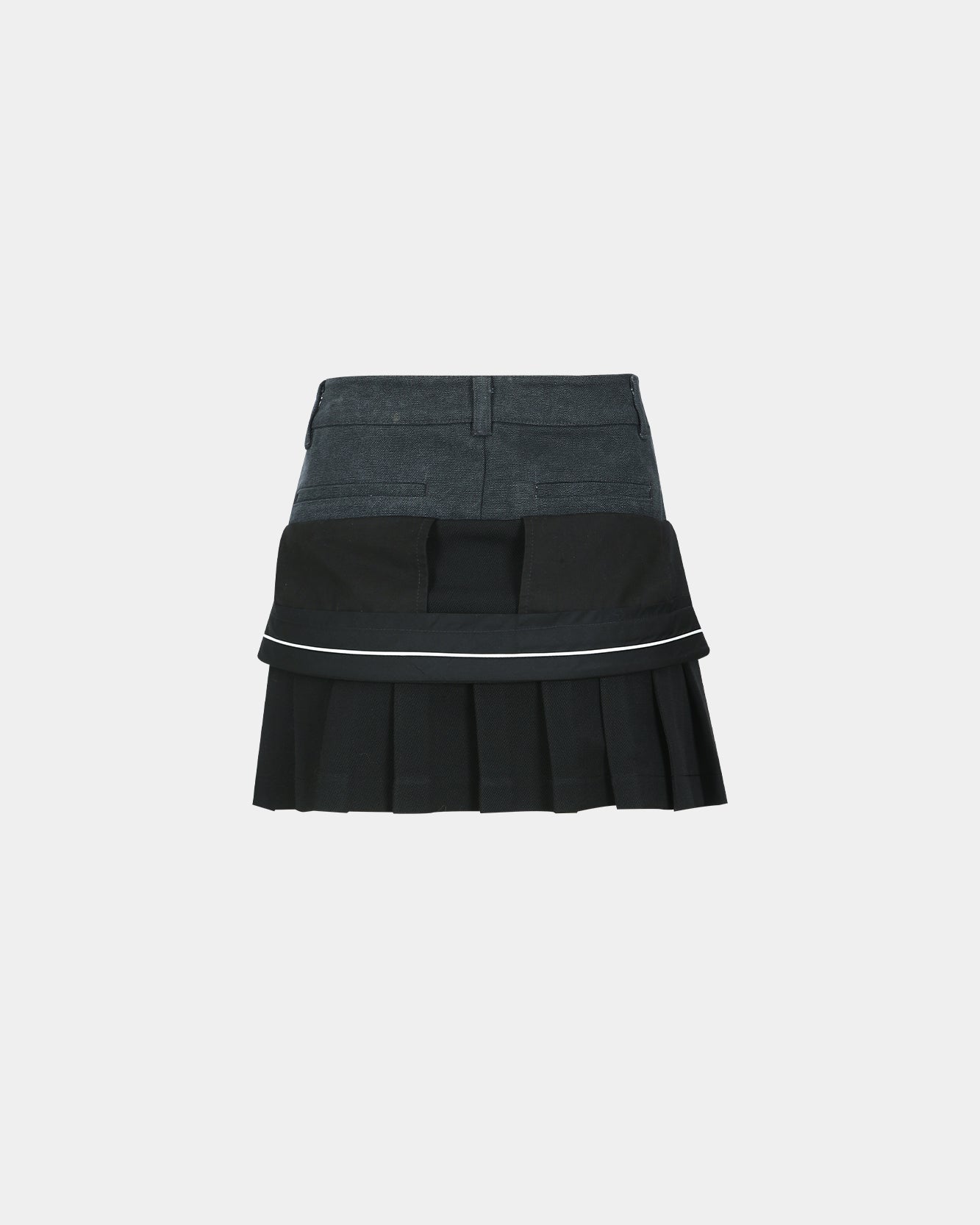 기타 INSIDE OUT PLEATS SKIRT apa844w(BLACK)