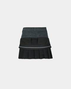 기타 INSIDE OUT PLEATS SKIRT apa844w(BLACK)