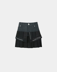 기타 INSIDE OUT PLEATS SKIRT apa844w(BLACK)