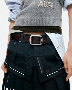 기타 INSIDE OUT PLEATS SKIRT apa844w(BLACK)