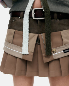 기타 INSIDE OUT PLEATS SKIRT apa845w(BEIGE)