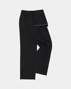 기타 INSIDE OUT STRIPE TROUSERS apa813m(BLACK)