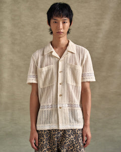 기타 JACQUARD STRIPE SHIRTS atb1279m(ECRU)