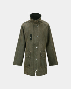 기타 KERRI TRAPEZ WORK JACKET awa724w(BROWN)