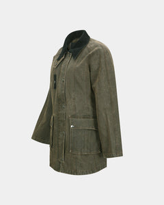 기타 KERRI TRAPEZ WORK JACKET awa724w(BROWN)