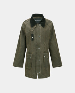 기타 KERRI TRAPEZ WORK JACKET awa724w(BROWN)
