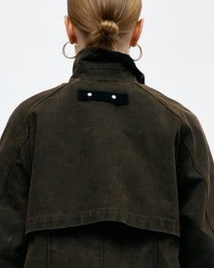 기타 KERRI TRAPEZ WORK JACKET awa724w(BROWN)