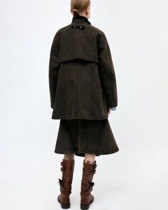 기타 KERRI TRAPEZ WORK JACKET awa724w(BROWN)