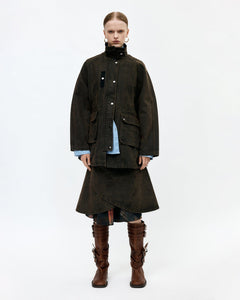 기타 KERRI TRAPEZ WORK JACKET awa724w(BROWN)