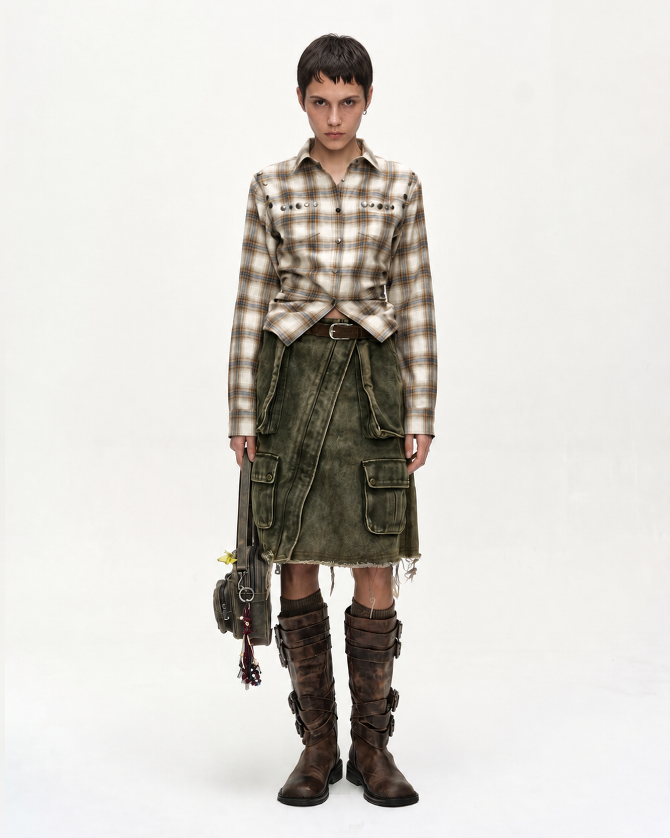 CARGO POCKET WRAP SKIRT (KHAKI) – Andersson Bell
