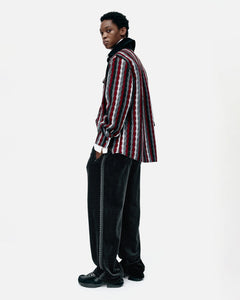 기타 KNITTED STRIPE SHIRT atb1375m(RED)