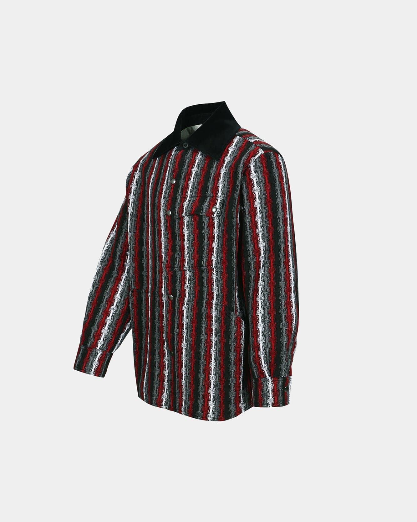 기타 KNITTED STRIPE SHIRT atb1375m(RED)