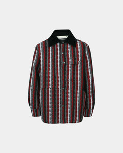 기타 KNITTED STRIPE SHIRT atb1375m(RED)