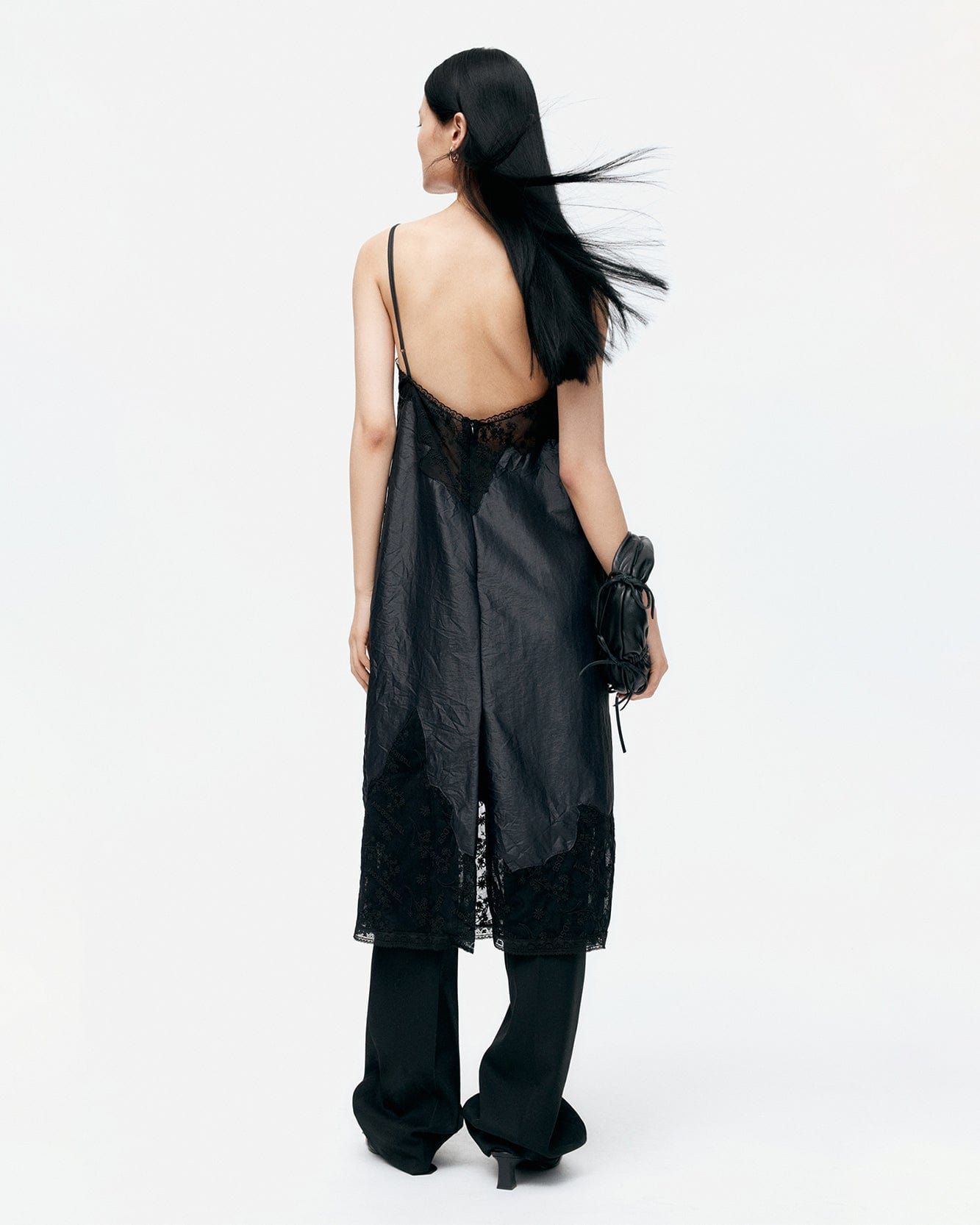 기타 LACE PATCHWORK SLIP DRESS atb1397w(BLACK)