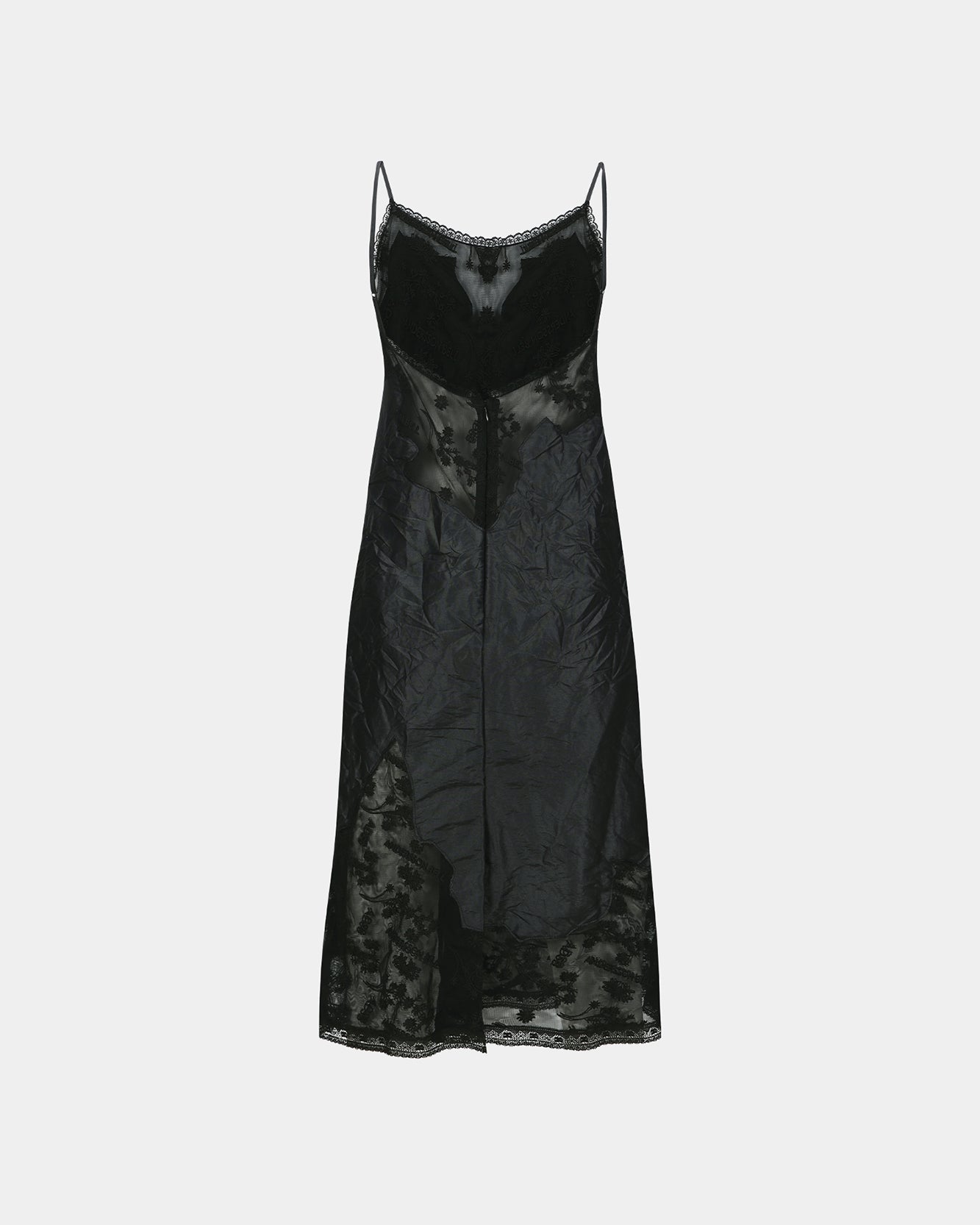 LACE PATCHWORK SLIP DRESS atb1397w(BLACK) Andersson Bell LACE PATCHWORK SLIP DRESS atb1397w(BLACK) Andersson Bell