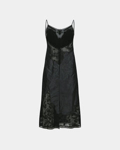 LACE PATCHWORK SLIP DRESS atb1397w(BLACK) Andersson Bell LACE PATCHWORK SLIP DRESS atb1397w(BLACK) Andersson Bell