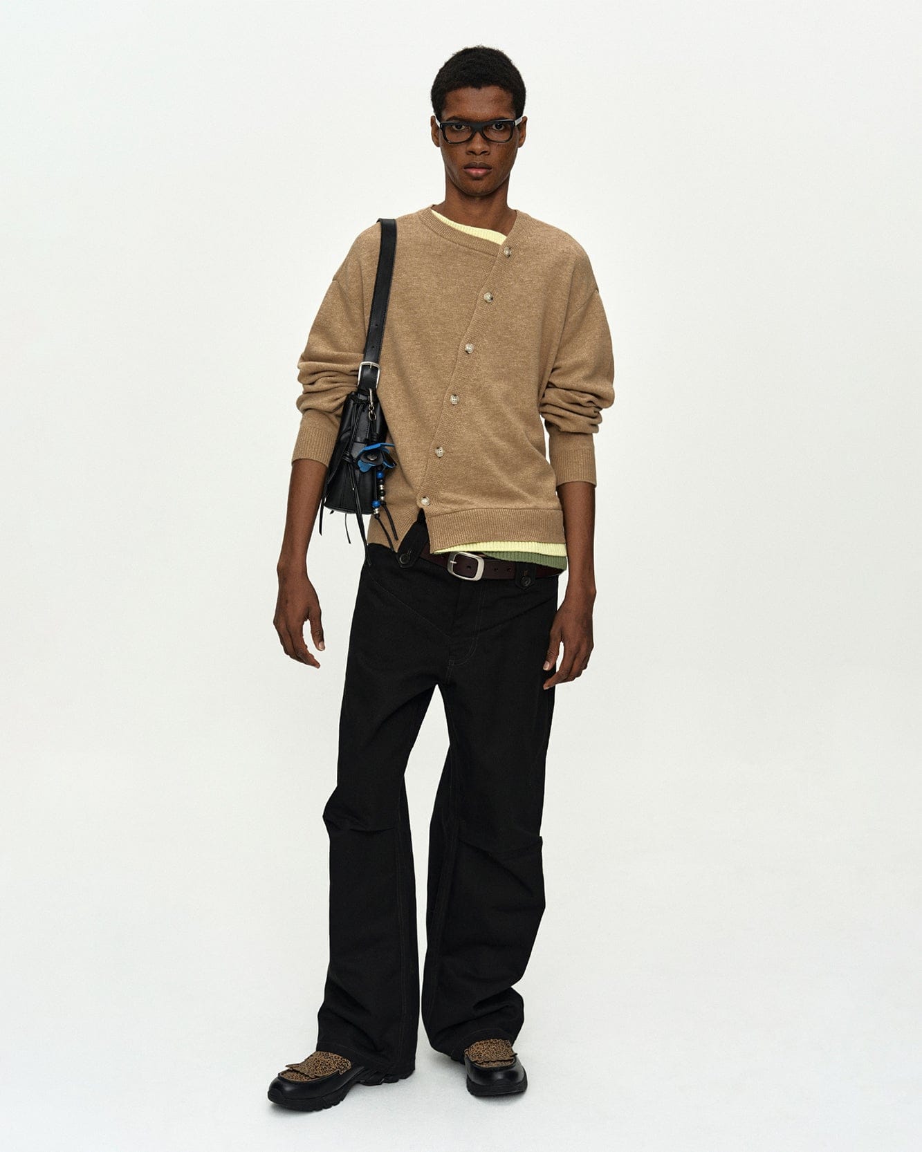 トップス [ANDERSSON BELL]LAYERED CARDIGAN LAYERED CARDIGAN atb1411m(CAMEL) – Andersson Bell