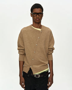LAYERED CARDIGAN atb1411m(CAMEL) – Andersson Bell