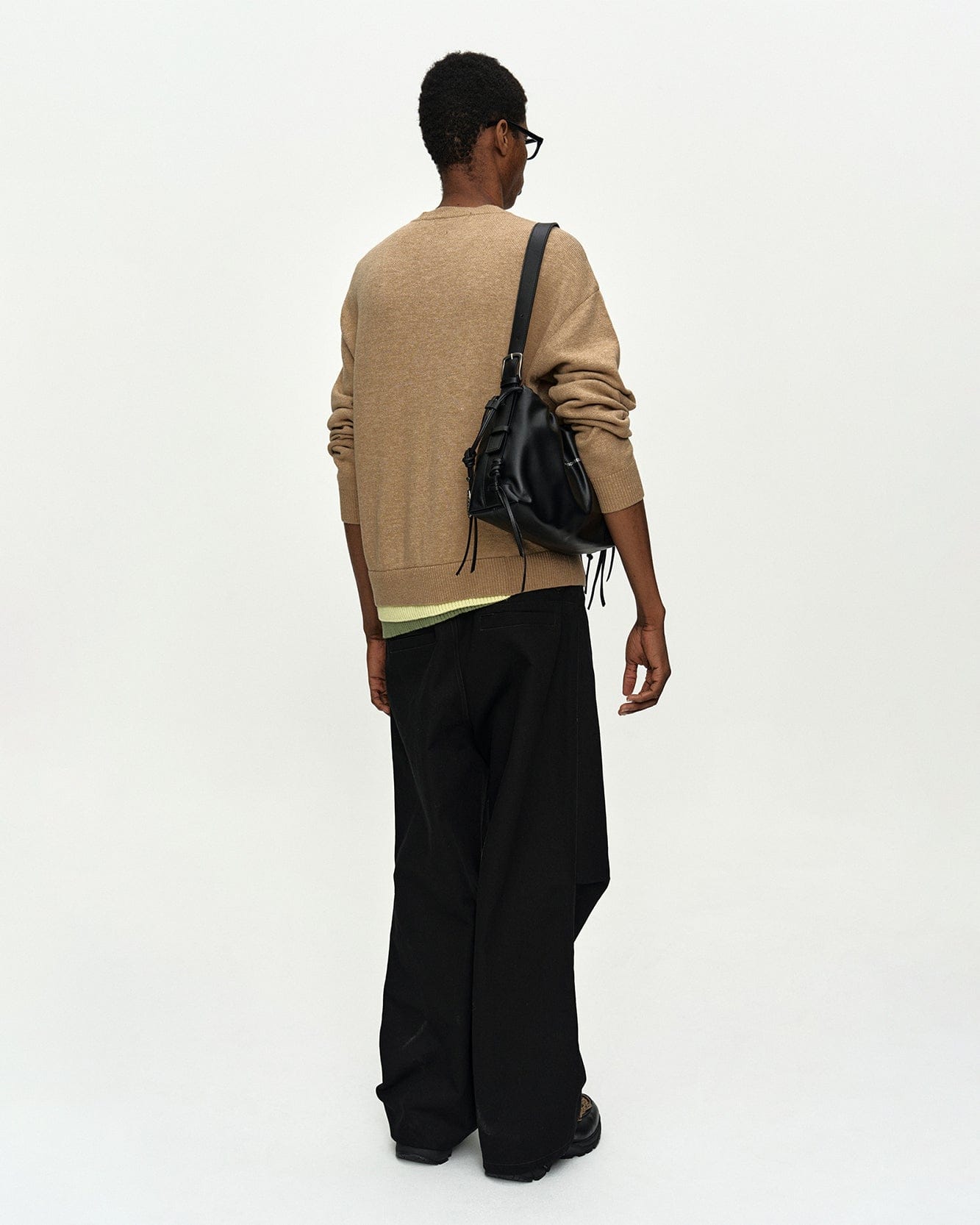 LAYERED CARDIGAN atb1411m(CAMEL) – Andersson Bell