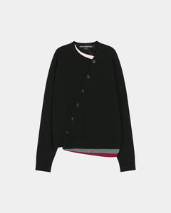 RESTOCK] LAYERED CARDIGAN atb1433m(BLACK) – Andersson Bell
