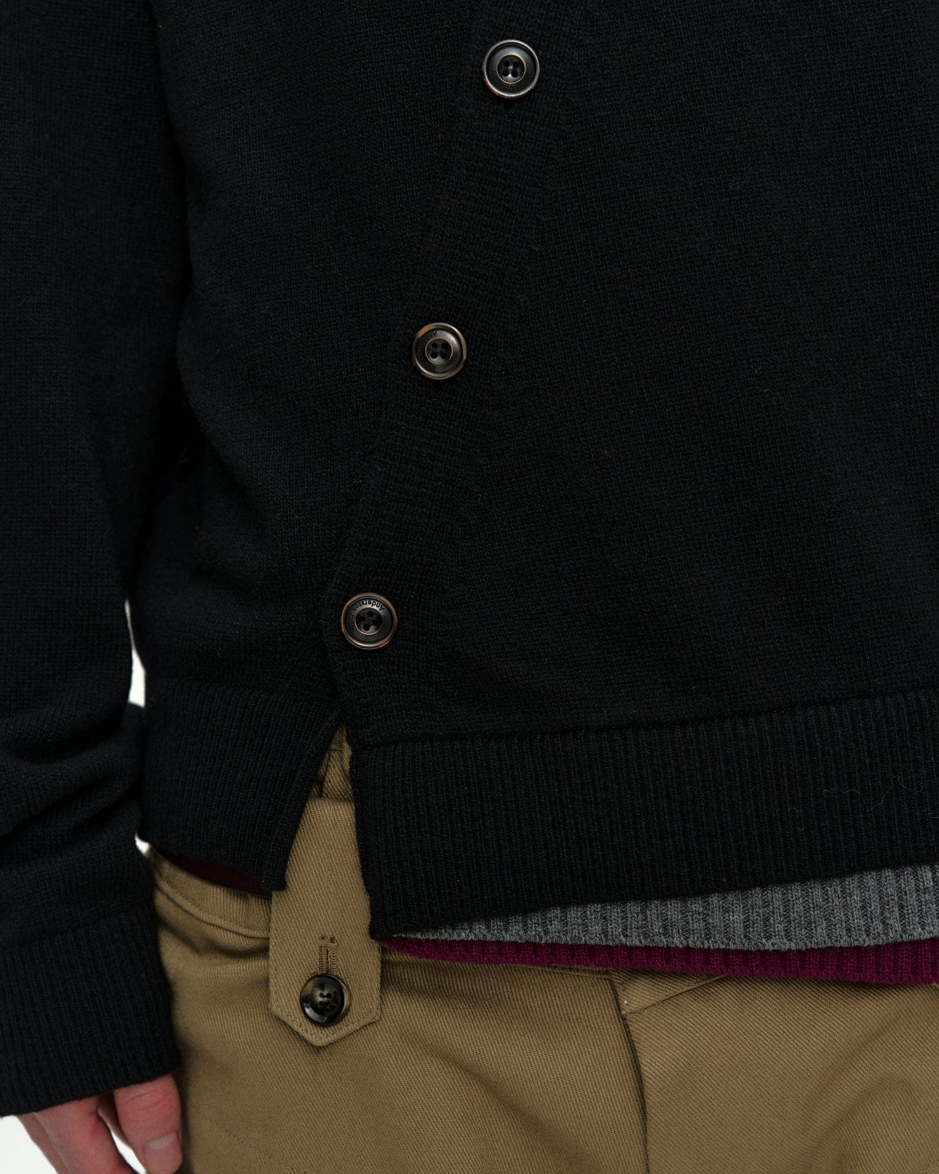 RESTOCK] LAYERED CARDIGAN atb1433m(BLACK) – Andersson Bell