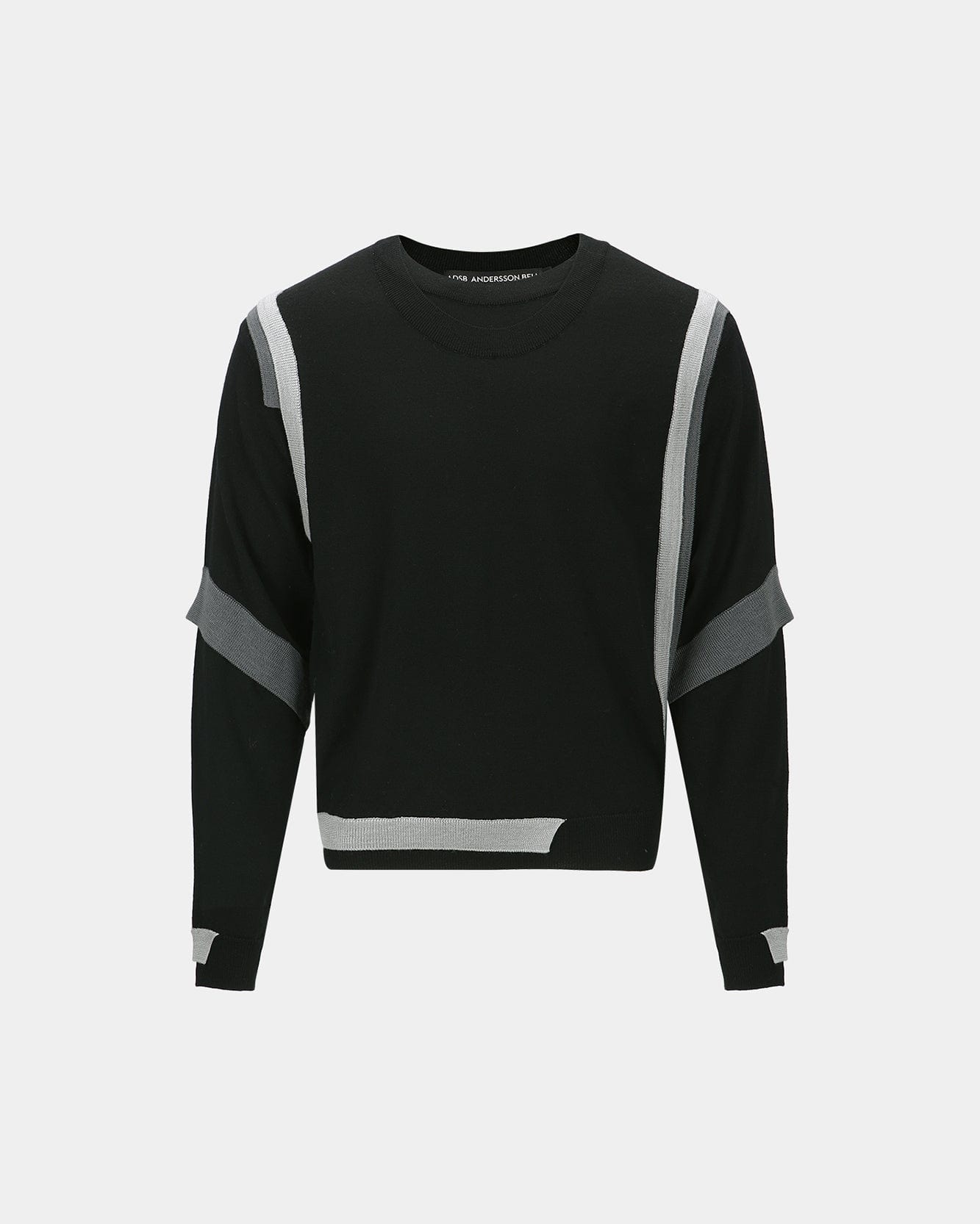 기타 LAYERED CREWNECK SWEATER atb1334m(BLACK)
