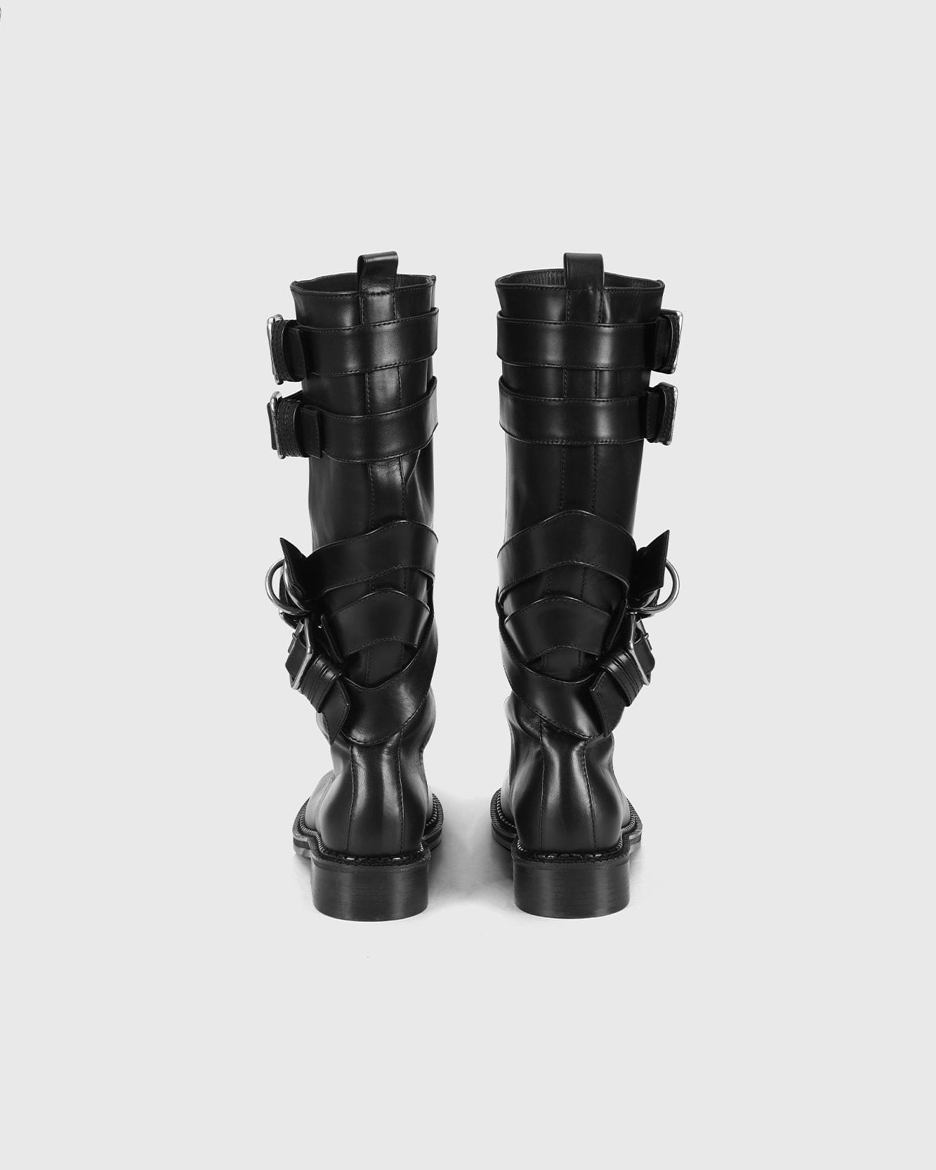 기타 LAYERED STRAP BOOTS aaa483w(BLACK)