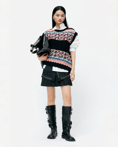 기타 LAYERED STRAP BOOTS aaa483w(BLACK)