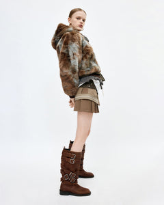 기타 LAYERED STRAP BOOTS aaa484w(BROWN)