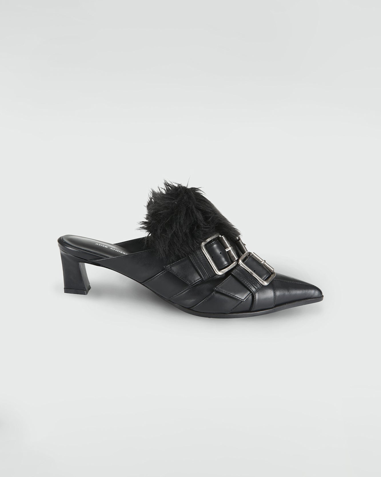 기타 LAYERED STRAP MULE aaa485w(BLACK)