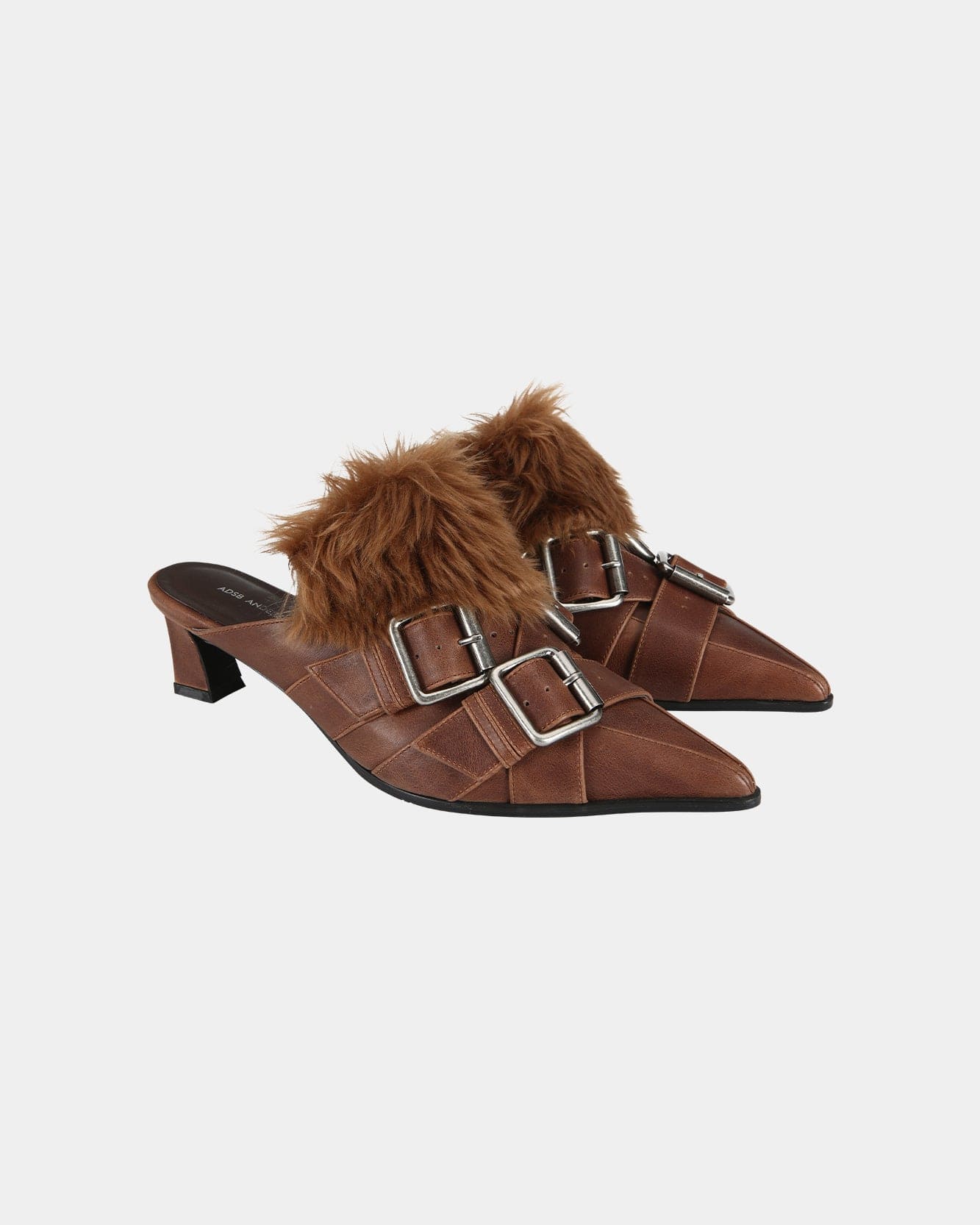 기타 LAYERED STRAP MULE aaa486w(BROWN)