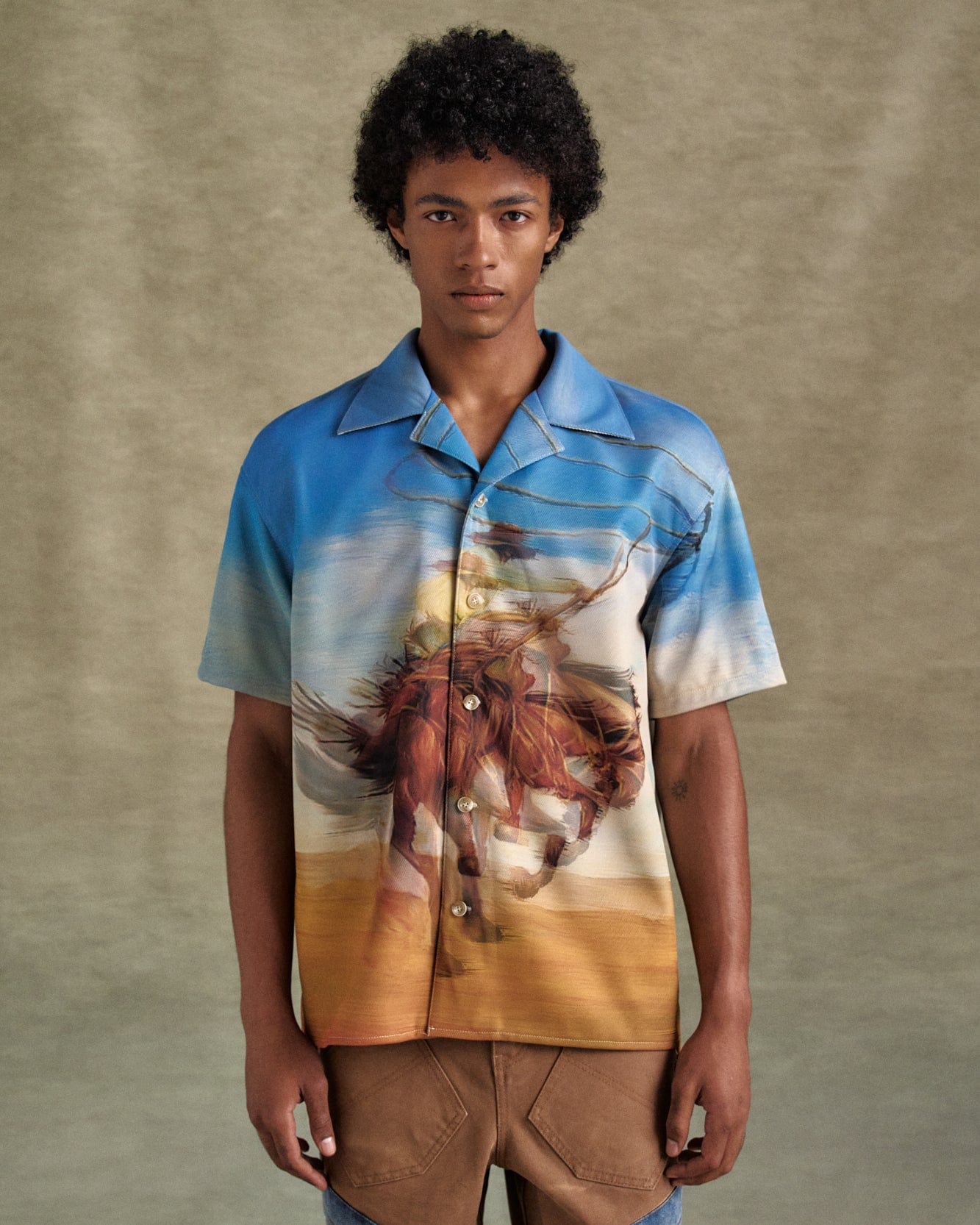LENTICULAR COWBOY SHIRTS atb1282m(BLUE) – Andersson Bell