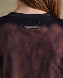 기타 LENTICULAR TRENCH COAT PRINTED JERSEY DRESS atb1310w(BLACK)