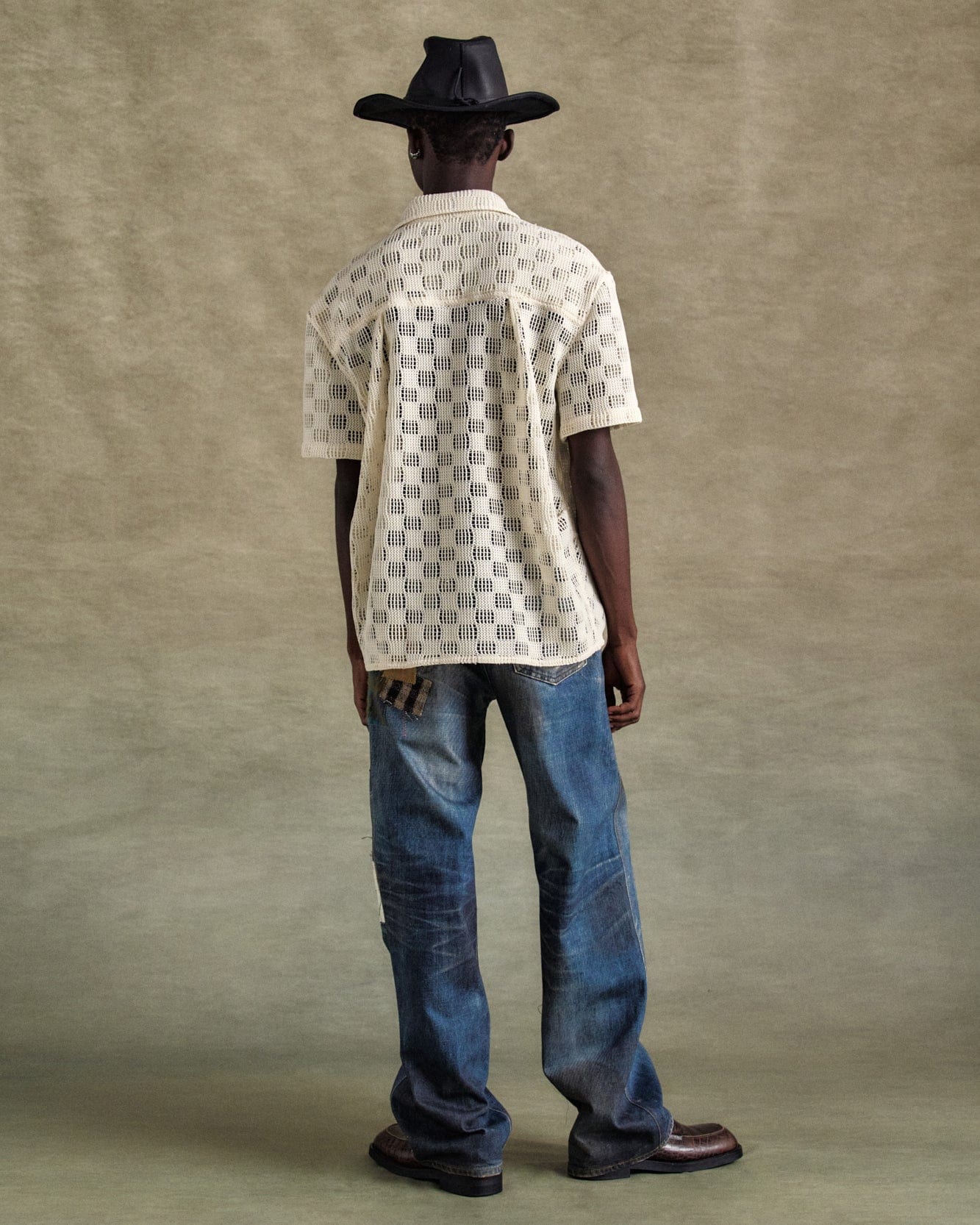 기타 LETTO KNITTED SHIRTS atb1234m(ECRU)