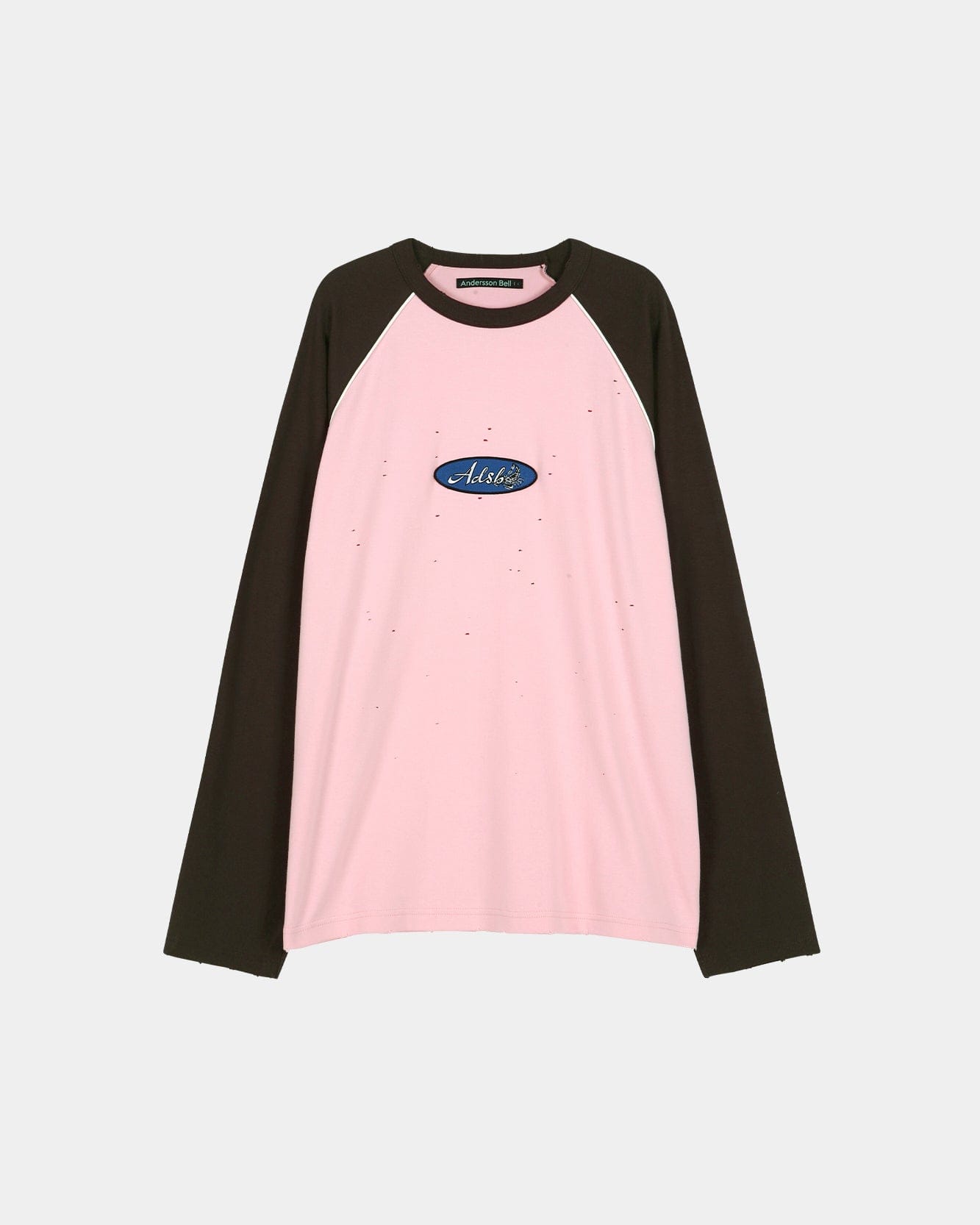 LOGO WAPPEN RAGLAN L/S T-SHIRT atb1431m(PINK/BROWN) – Andersson Bell