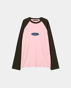 LOGO WAPPEN RAGLAN L/S T-SHIRT atb1431m(PINK/BROWN) – Andersson Bell