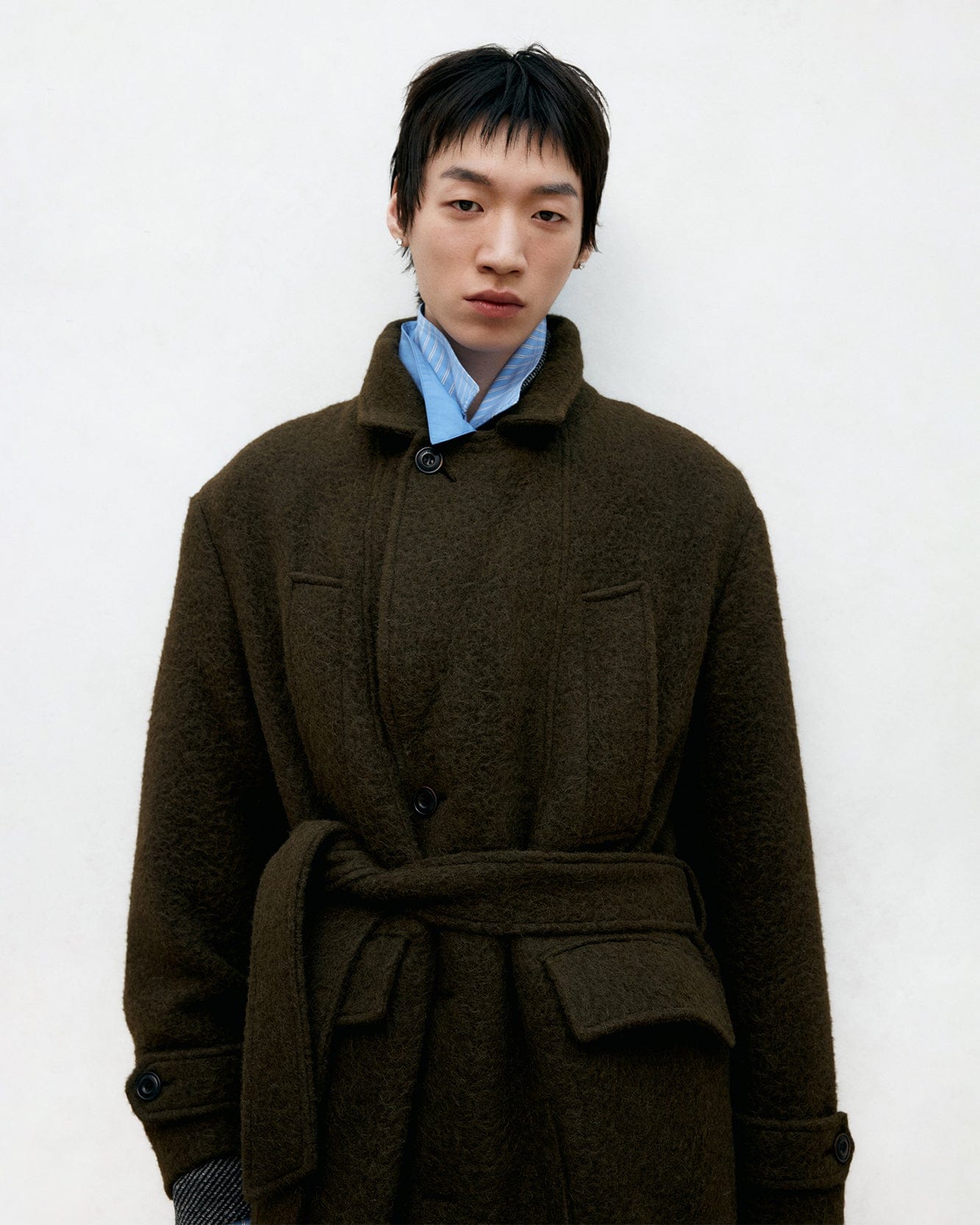 기타 MATTIA SHAGGY WOOL ROBE COAT awa714m(BROWN)