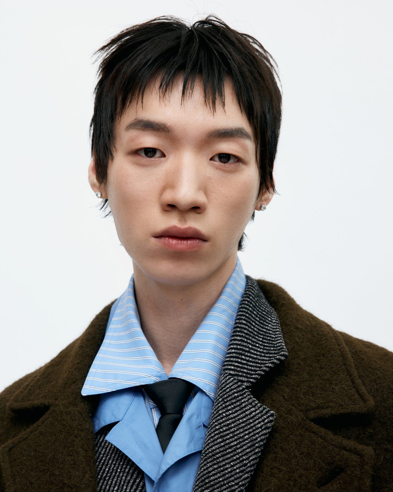 기타 MATTIA SHAGGY WOOL ROBE COAT awa714m(BROWN)