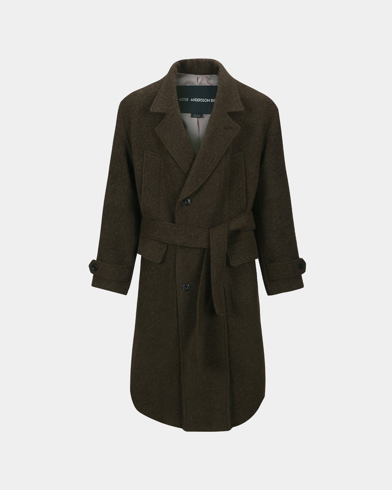 기타 MATTIA SHAGGY WOOL ROBE COAT awa714m(BROWN)