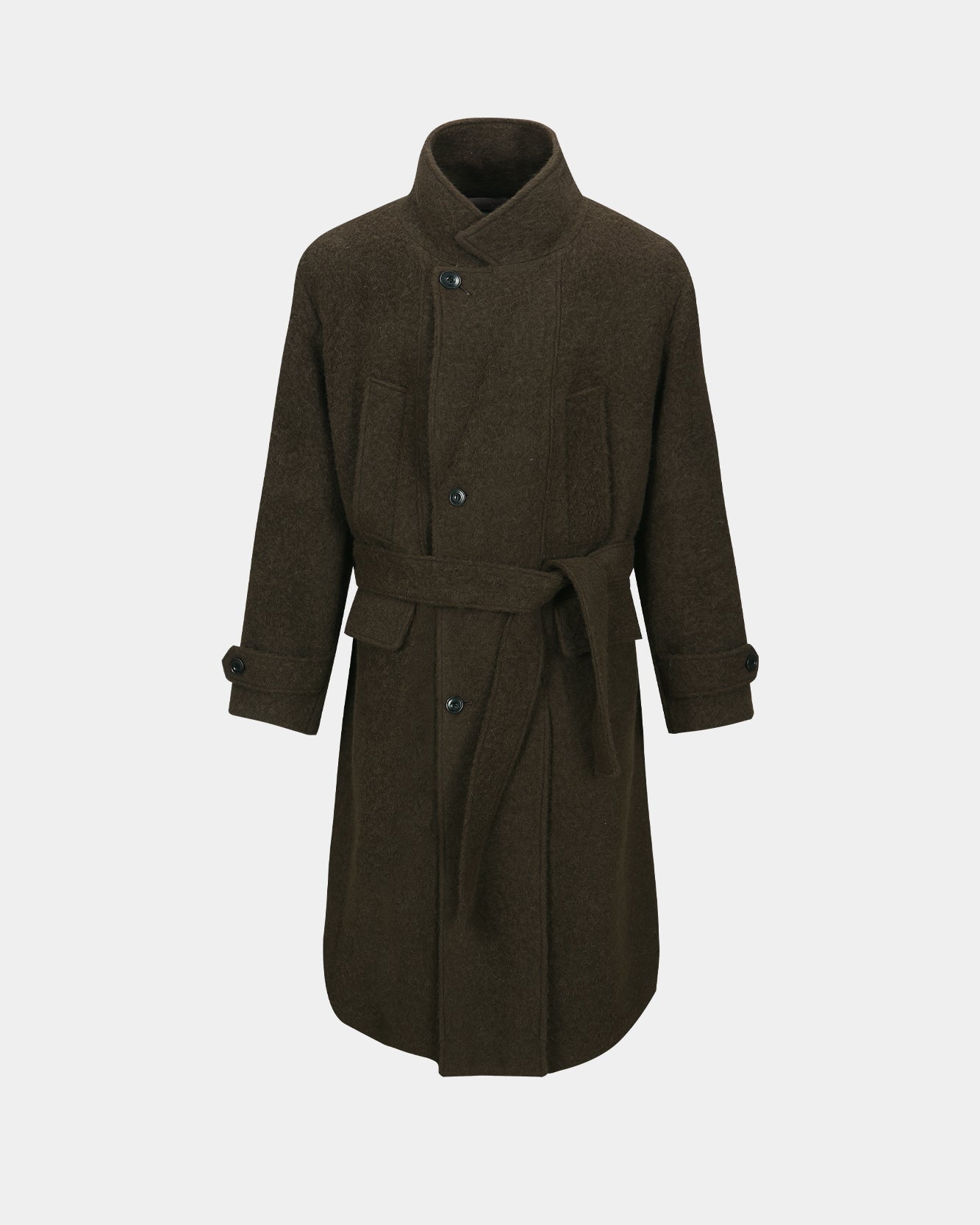 기타 MATTIA SHAGGY WOOL ROBE COAT awa714m(BROWN)