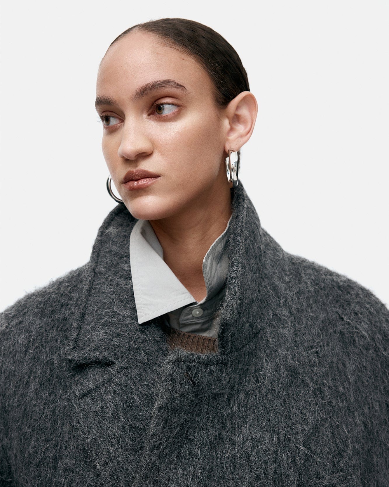 기타 MATTIA SHAGGY WOOL ROBE COAT awa715m(GREY)