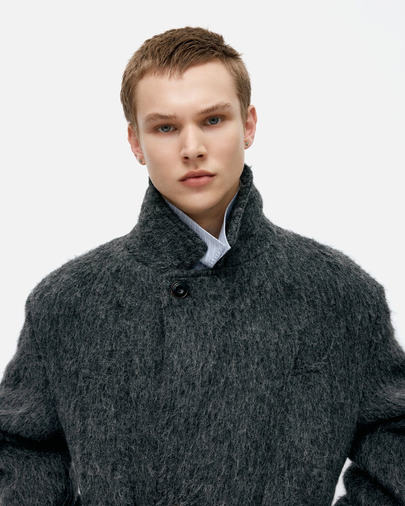 기타 MATTIA SHAGGY WOOL ROBE COAT awa715m(GREY)